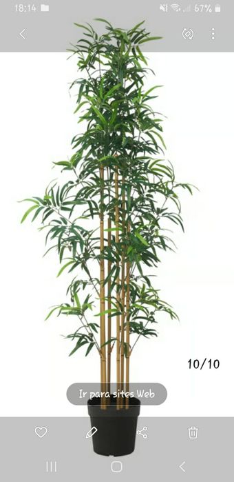 COMO NOVA Planta artificial bambu IKEA 170 altura,valor fixo