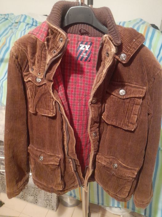 Casaco de menino bombazina da zip 10 anos usdo