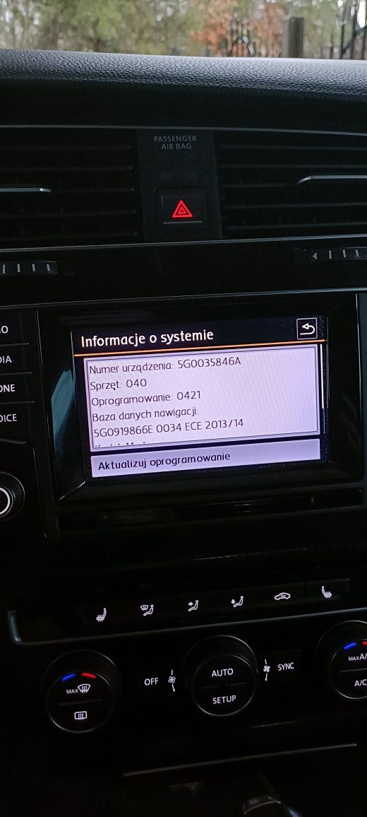 Radio navi VW golf 7 gti