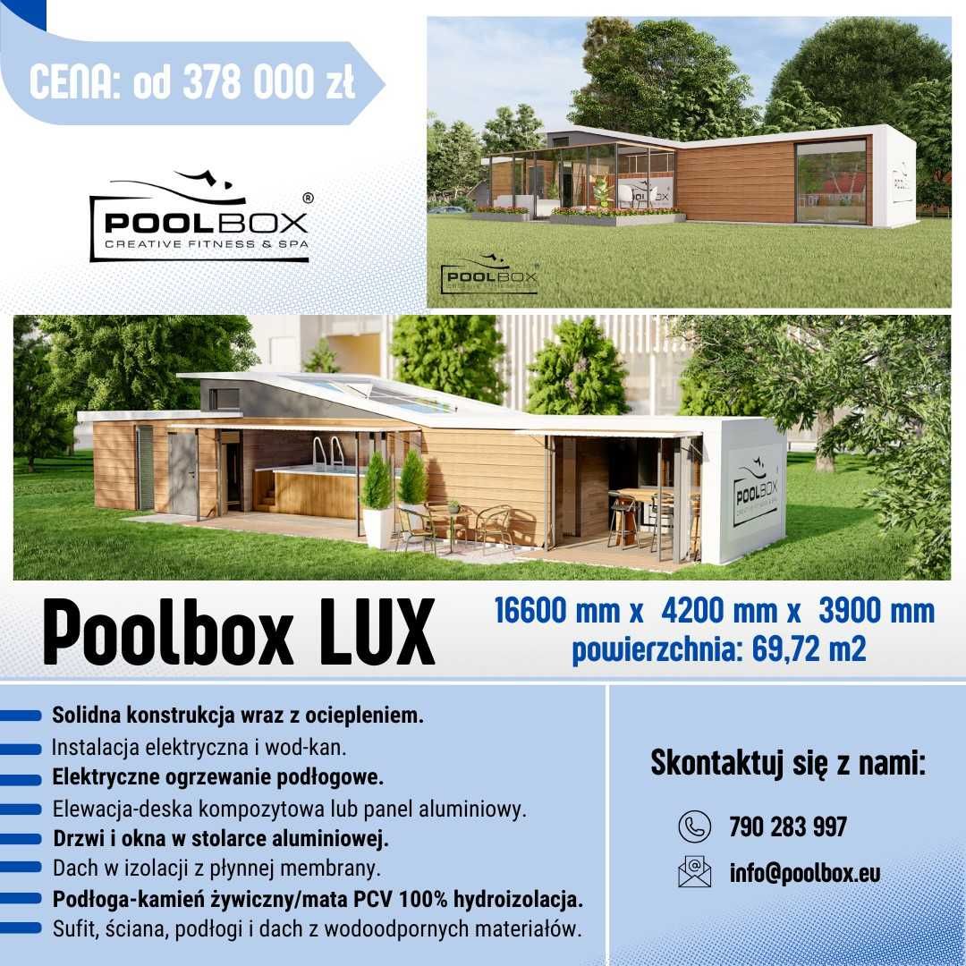 PoolBox Całoroczne Basen lodowy Bieżnia Przeciwprąd Sauna Jacuzzi