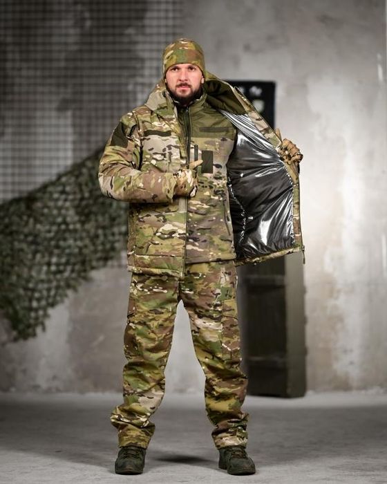 Великий зимовий набір якісний тактичний костюм 5в1 X-FORCE Multicam