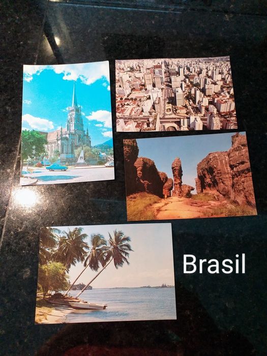 Postais de Espanha/ Brasil/ Portugal