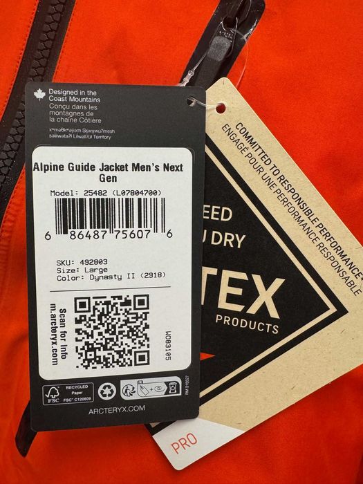 Kurtka Arcteryx Professionals Alpine Guide Jacket Dynasty GORE-TEX PRO