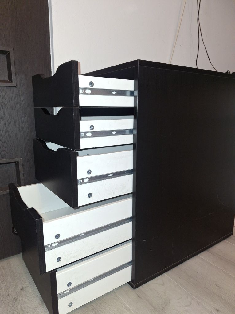Komoda 36x70 czarnybrąz