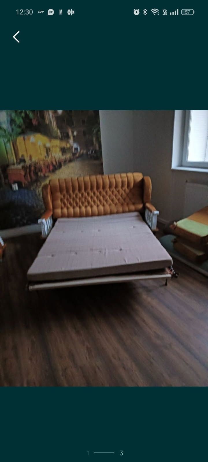 Tanio ! Sofa rozkładana + dwa fotele