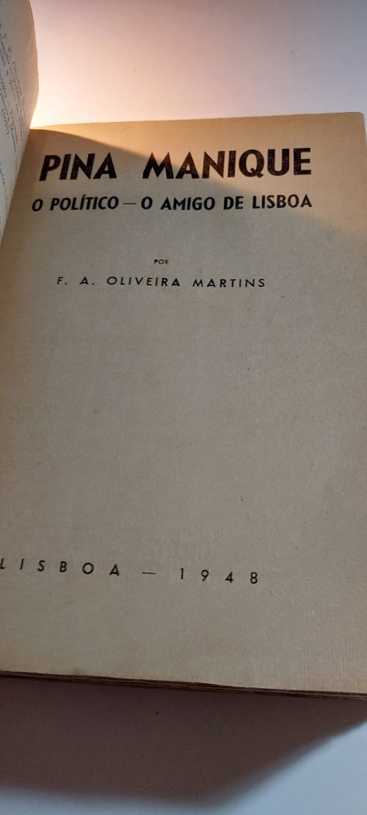 Pina Manique, O Político - O Amigo de Lisboa (1948)