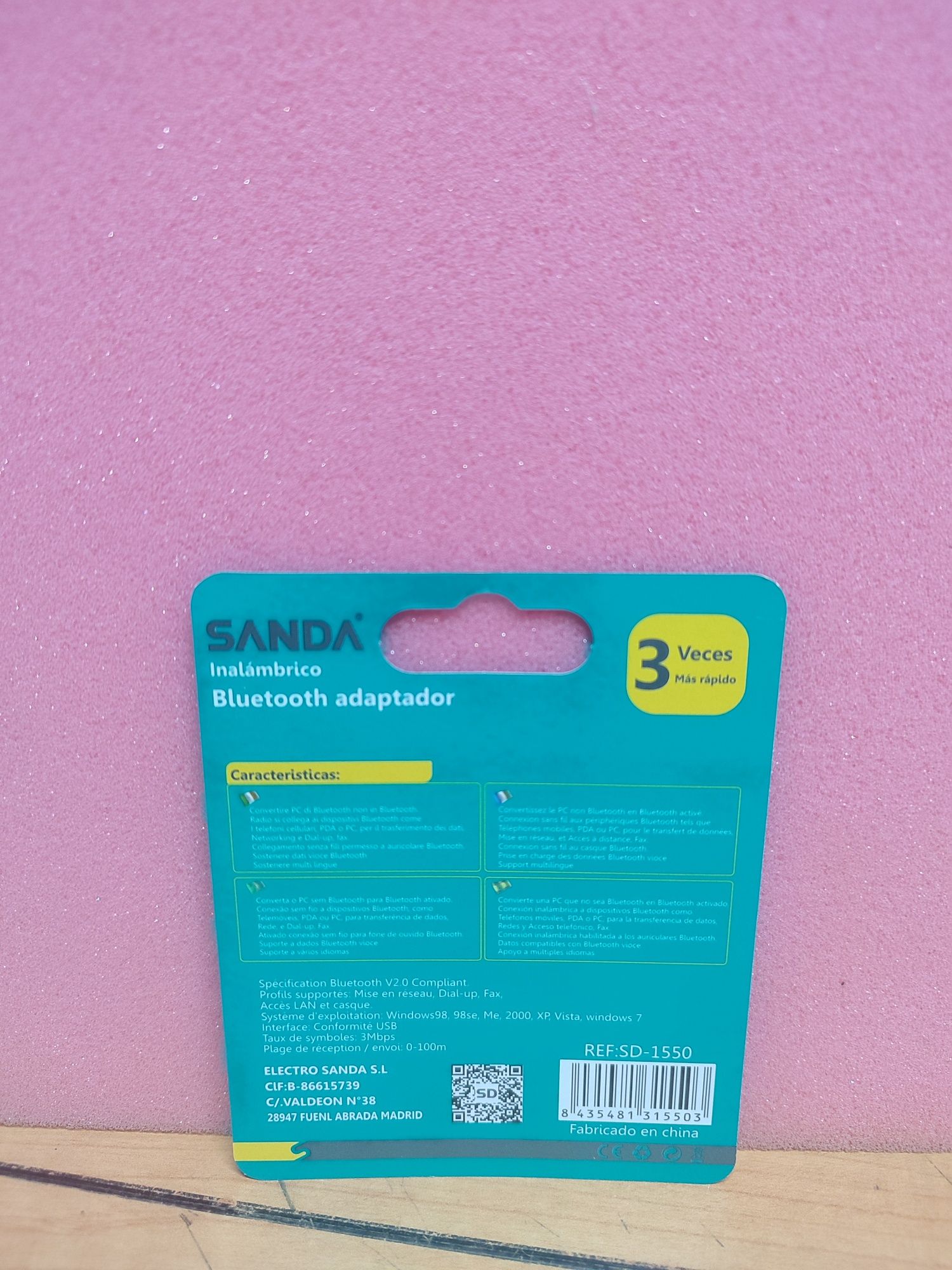 Adaptador bluetooth dongle USB wireless - novo