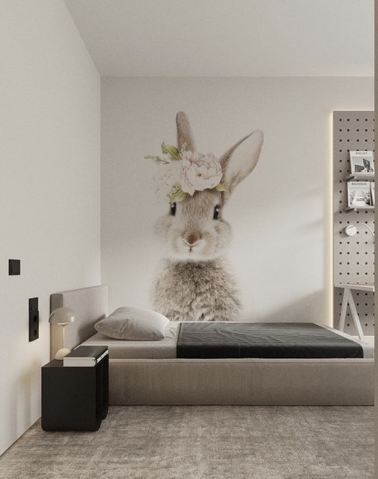 Dekoracyjna naklejka ścienna królik 220x179 cm