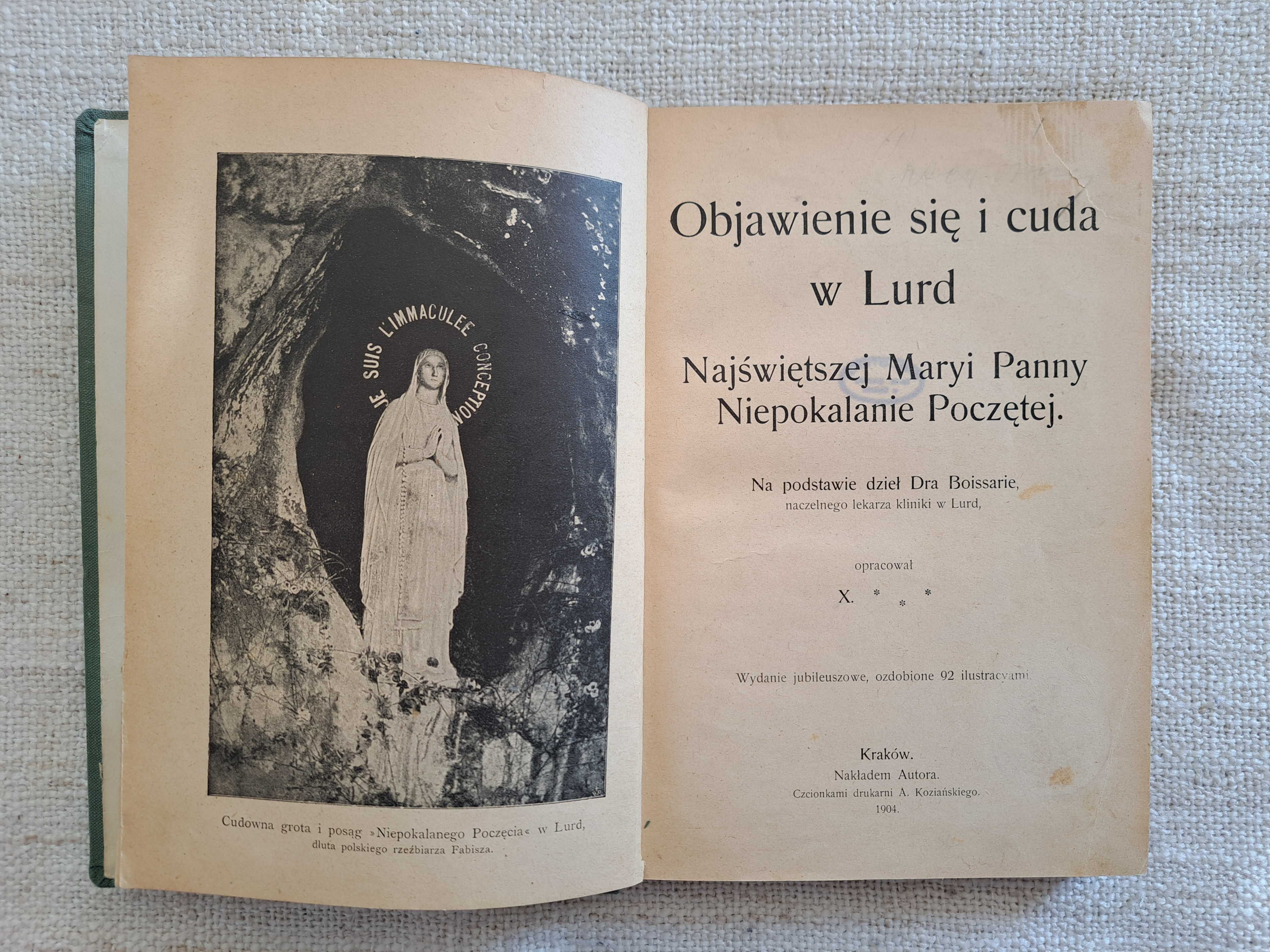 1904 rok. Objawienie się i cuda w Lurd Najświętszej Maryi Panny
