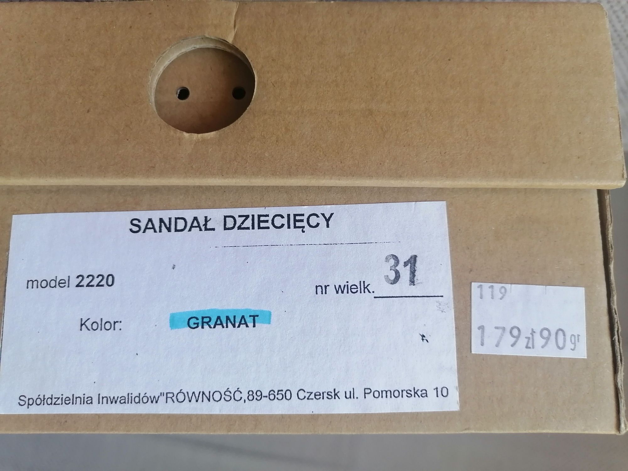 Kapcie, sandały profilaktyczne r 31