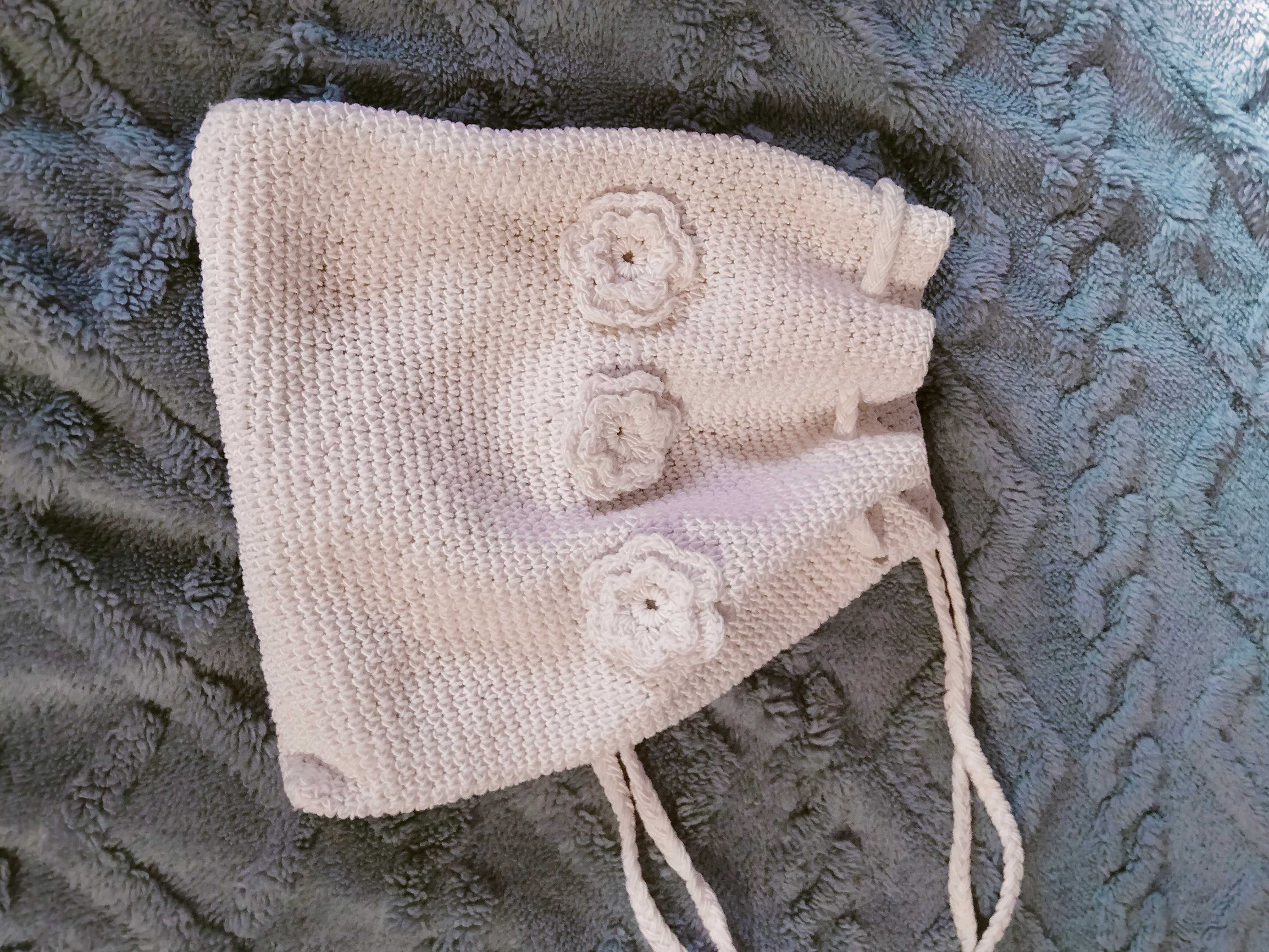 Mochila crochet Branca