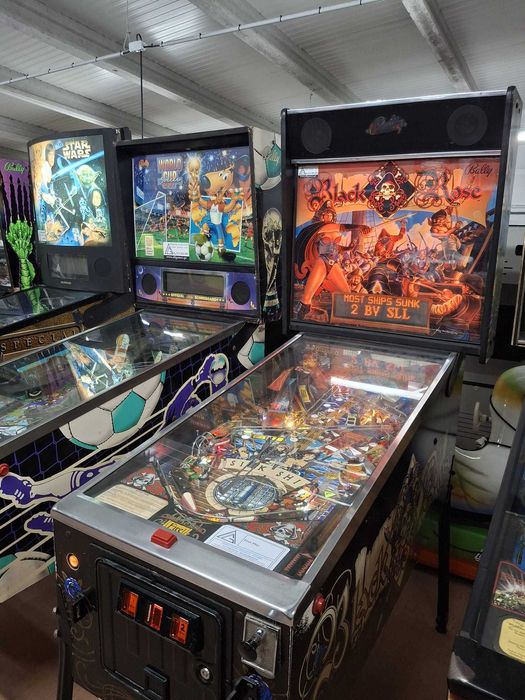 Flipper Black Rose/Pinball/Máquina de Jogos