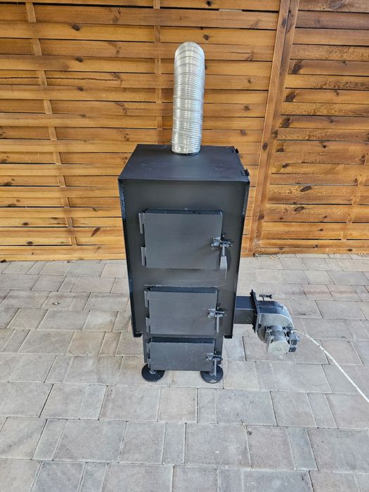 Piec nadmuchowy 15 kW – jak nowy, wentylator 3-stopniowy