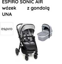 Wózek Espiro Sonic Air 4w1 (gondola, spacerówka, nosidełko baza Isofix