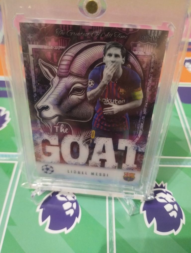 Topps match attax extra 2024/2025 Leo Messi Goat LMp 1:1800 najrzadsza