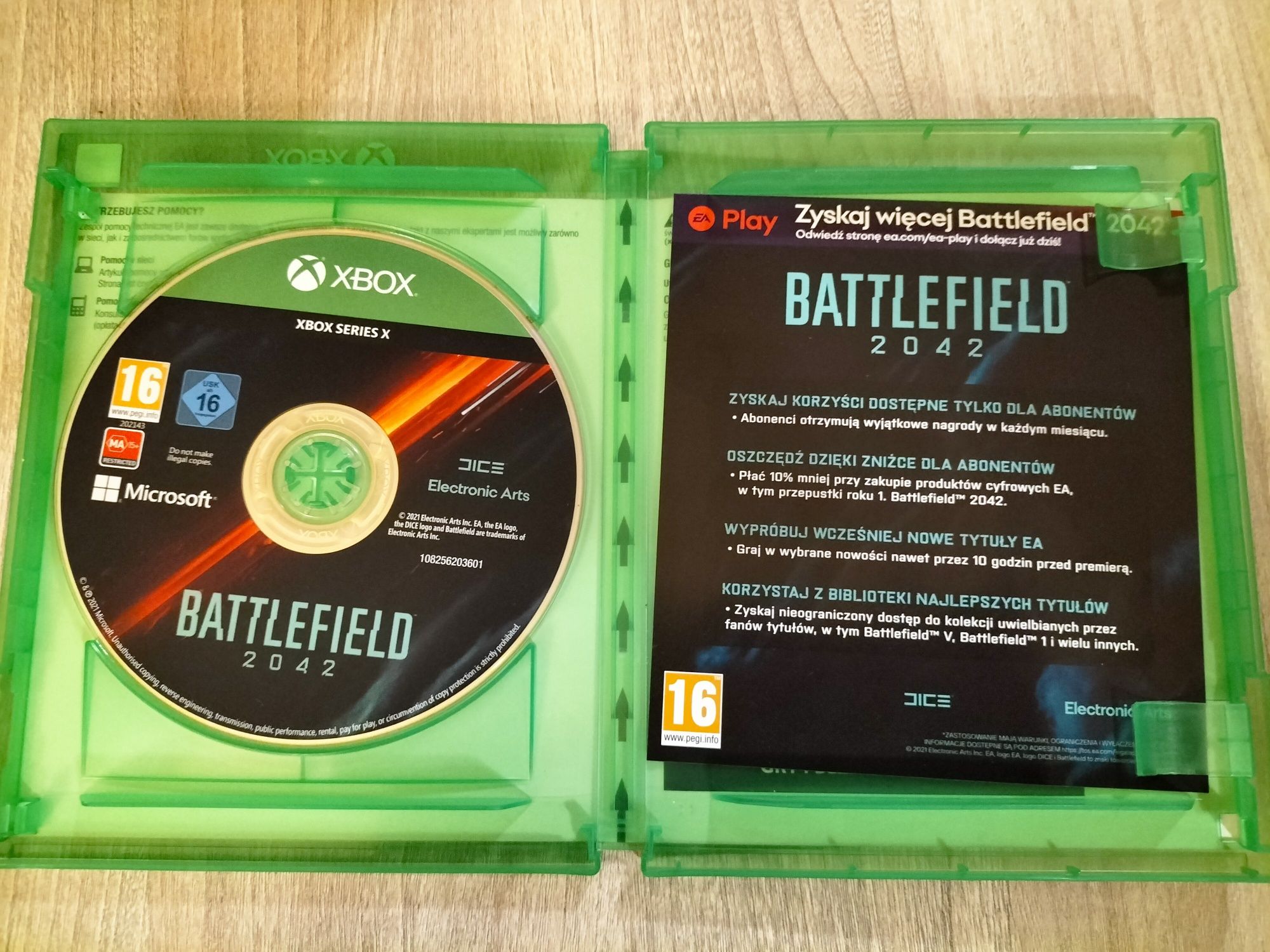 Battlefield 2042 XSX / Xbox series x
Płyta blu-ray 
Język: Angielski,