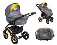 Wózek Camarelo Carera stan bdb 2w1 + zimowy śpiworek