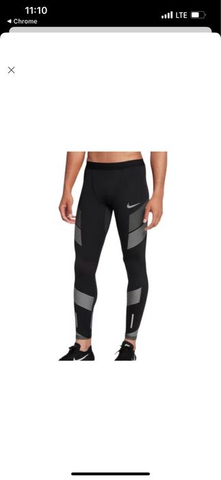 Чоловічі лосини легінси  Nike m nk pwr tech tght seasonal gx