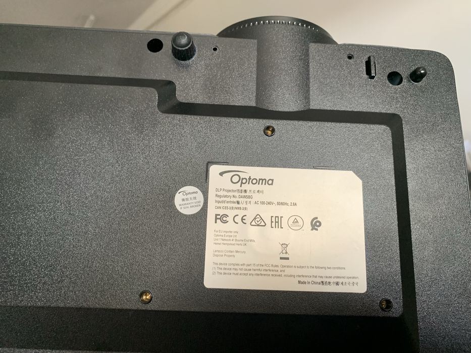 Projektor full 3d rzutnik ekran optoma stan bdb komplet stojak okazja