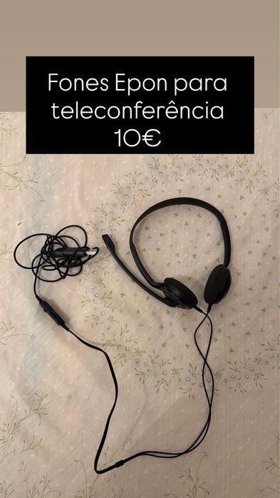 Fone com fio para teletrabalho