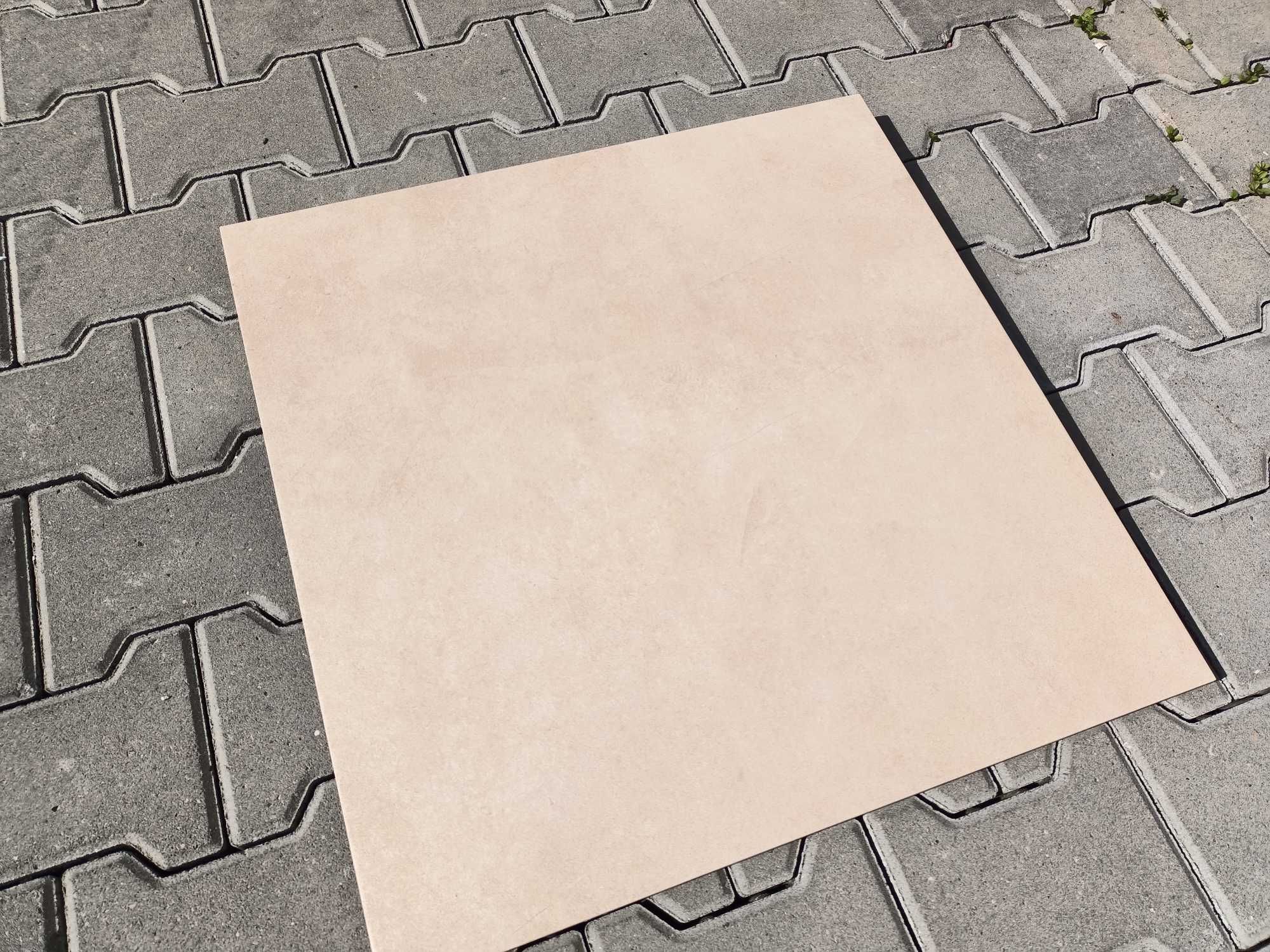 Płytki podłogowe ścienne gres matowy QUBUS BEIGE 60x60 Rekt gat.2