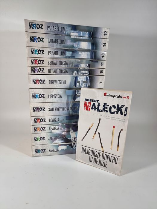 Śladami Zbrodni / zestaw 13 książek / Remigiusz Mróz / Kolekcja