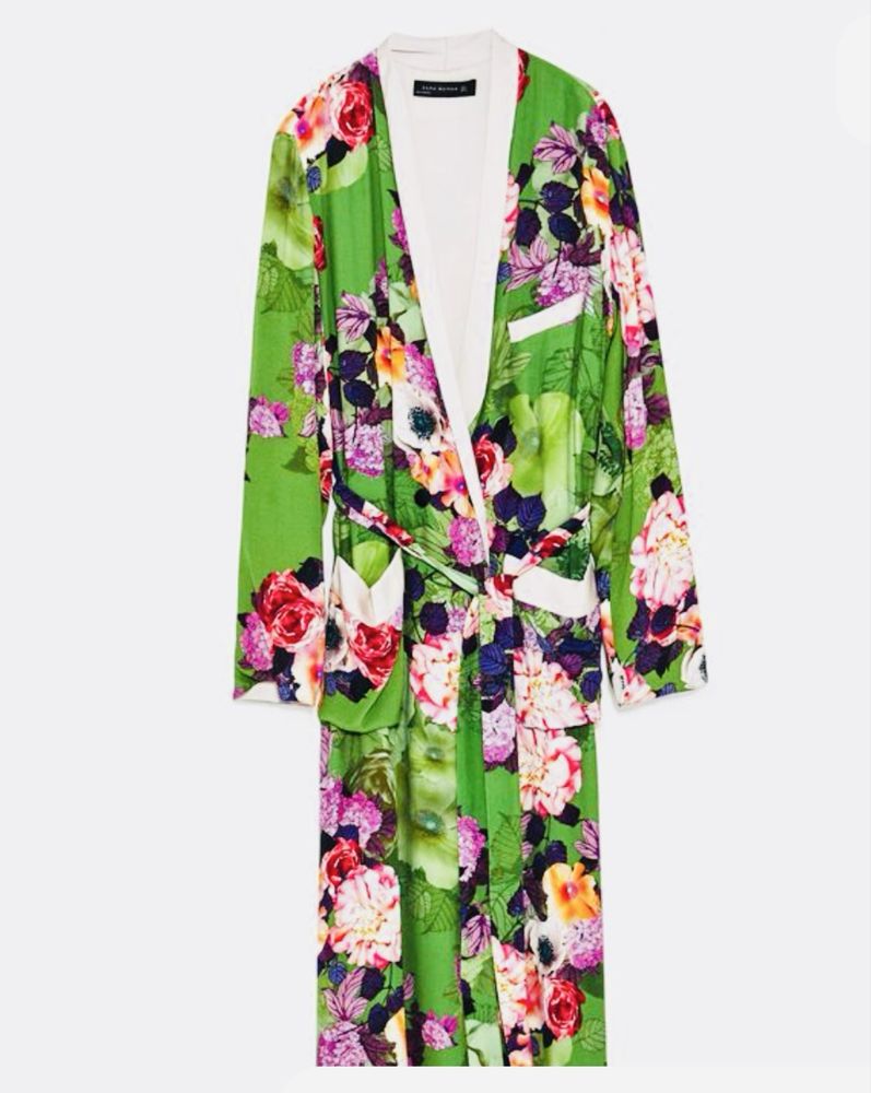 Кимоно платье халат Zara M-L-XL оверсайз
