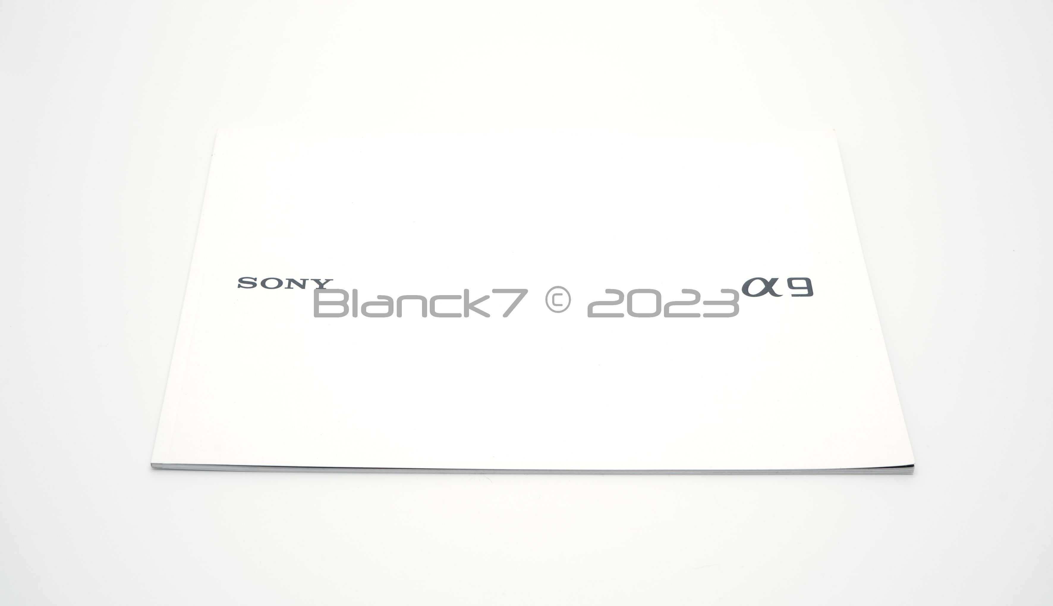 Sony A9 katalog informacyjny