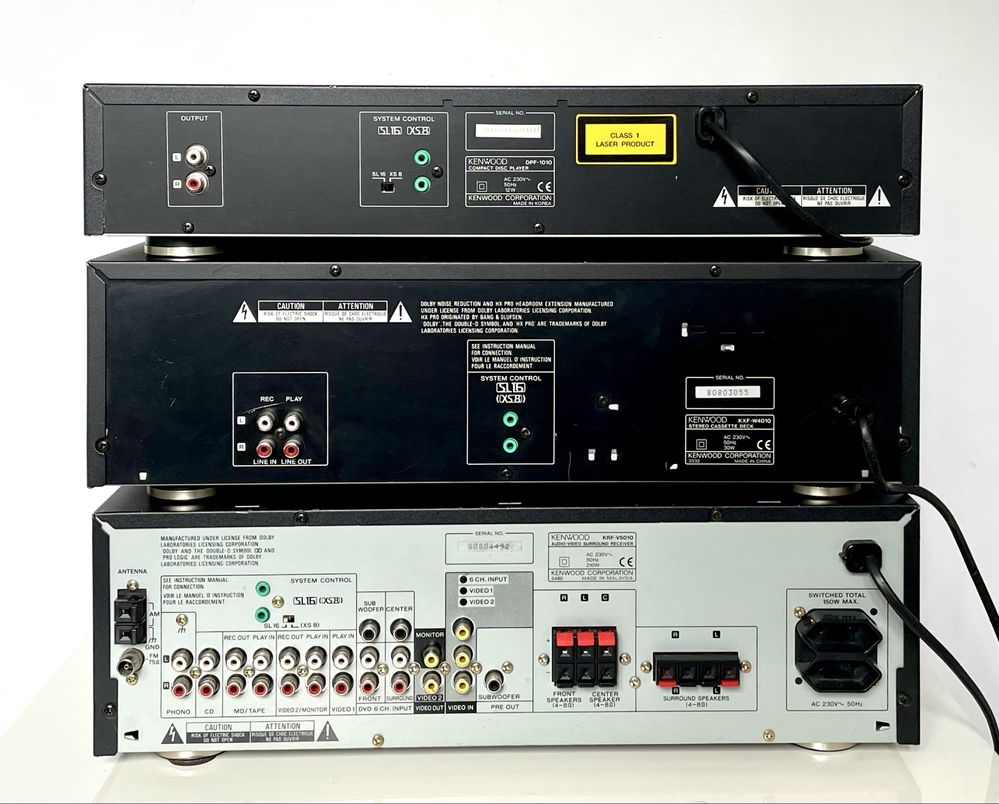 KENWOOD DPF-1010, KXF-W4010, KRF-V5010 Stereo Wieża