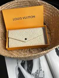 Женский кожаный кошелёк Louis Vuitton  Луи Витон подарок гаманець