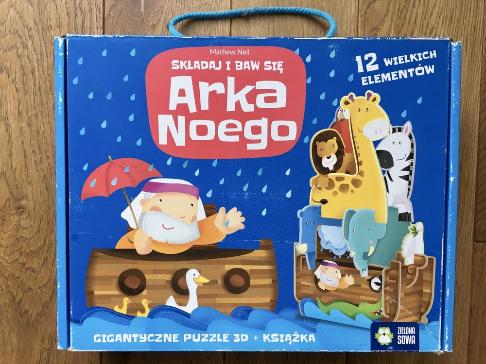 Puzzle 3D Arka Noego Zielona Sowa