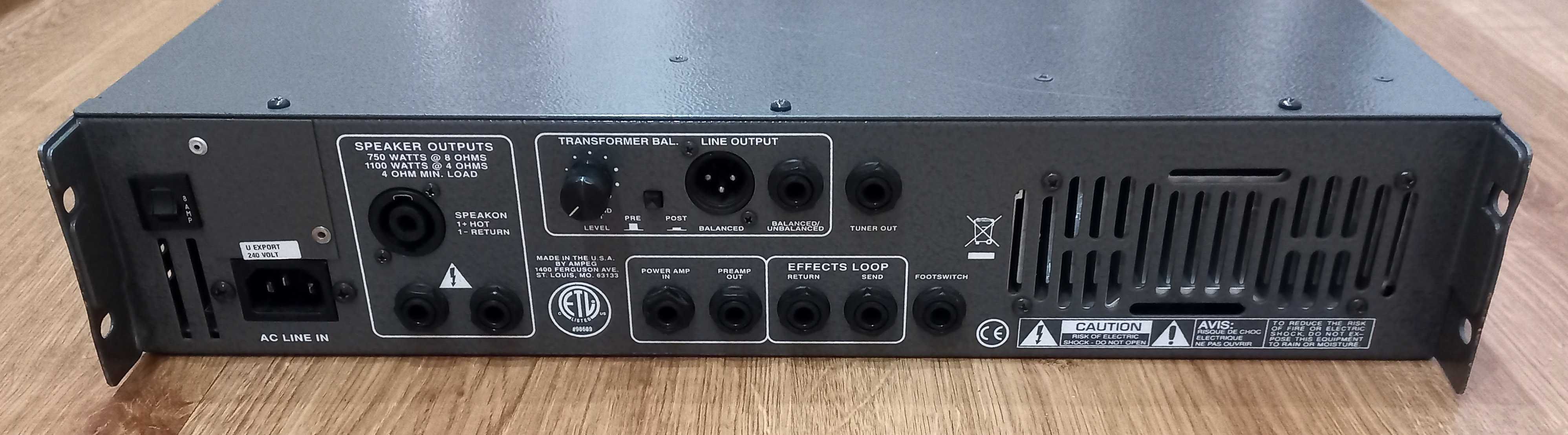 AMPEG SVT6 PRO – 1100Watt, Head, wzmacniacz basowy, Made in USA!!!