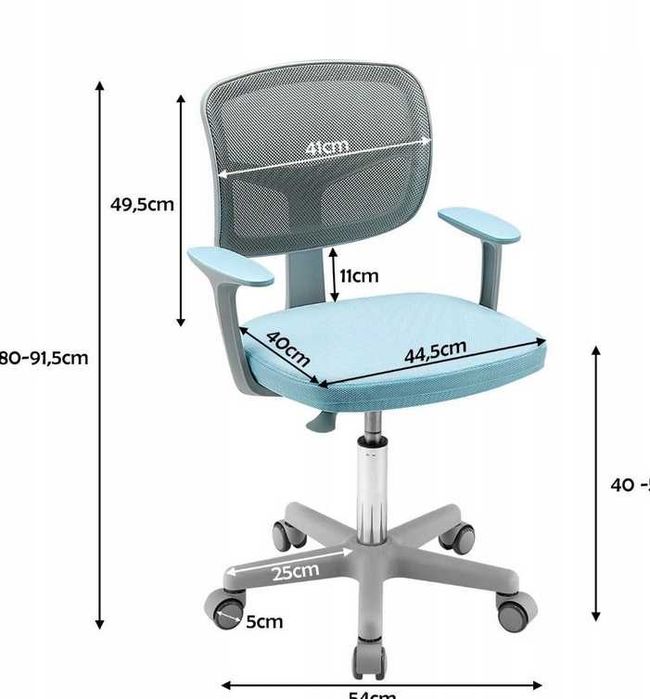 Fotel krzesło obrotowe dla dzieci z regulacją wysokości Costway