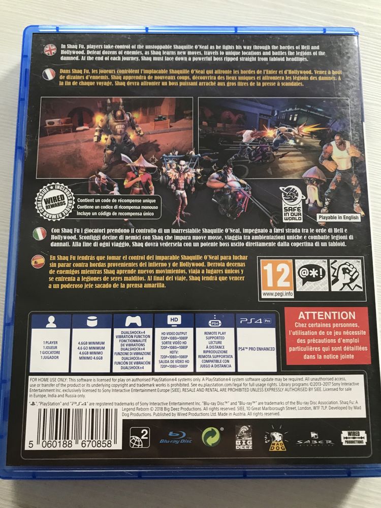 Shaq fu a legend reborn bijatyka gra na ps4 gry playstation rabaty