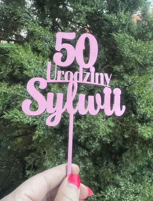 Toper na tort 50 urodziny