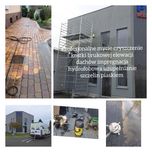 Mycie, czyszczenie kostki brukowej elewacji dachów