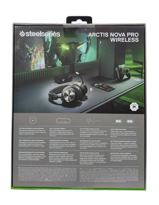 NA LEWARA słuchawki SteelSeries Arctis Nova Pro Wireless z mikrofonem