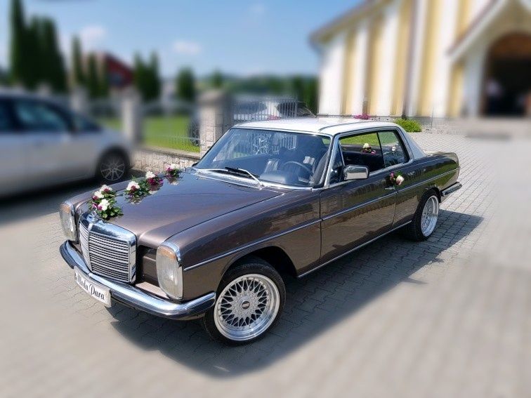 Auto do ślubu Mercedes w114 coupe zabawka