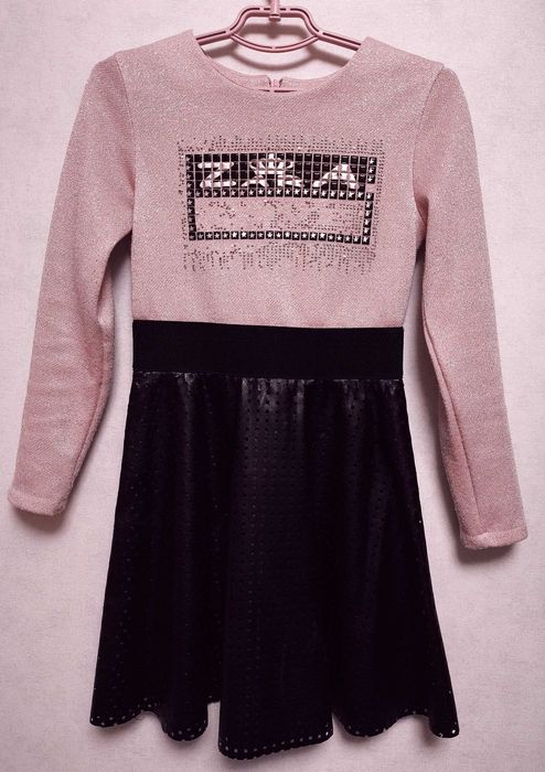 Сукня з шкіряною спідничкою плаття платье zara