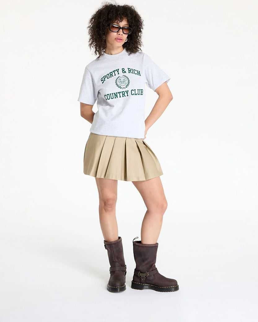 Футболка Sporty & Rich Varsity Crest T-Shirt Heather Gray