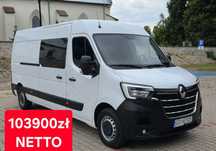 Renault Master  Brygadówka/7 osobowy/180 KM/Salon PL/Bezwypadkowy/Gwarancja