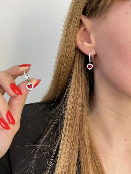 Сережки Пандора з мішечком Pandora