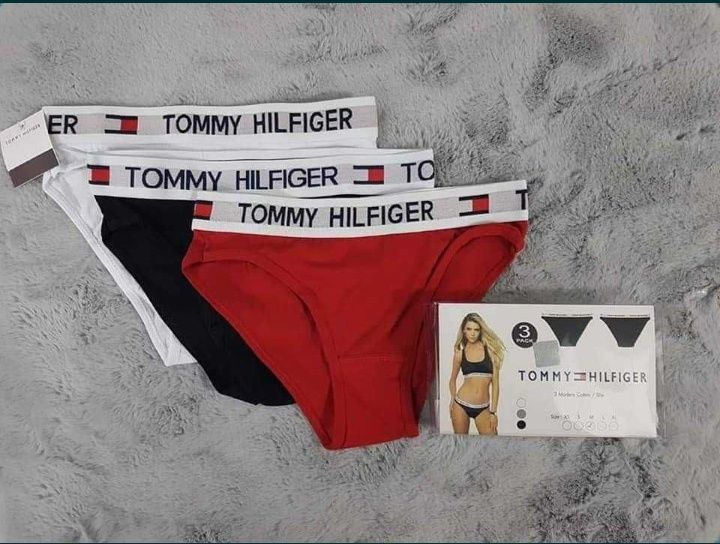 Bielizna Damska 3pak Stringi Figi Tommy Hilfiger CK Calvin Klein
