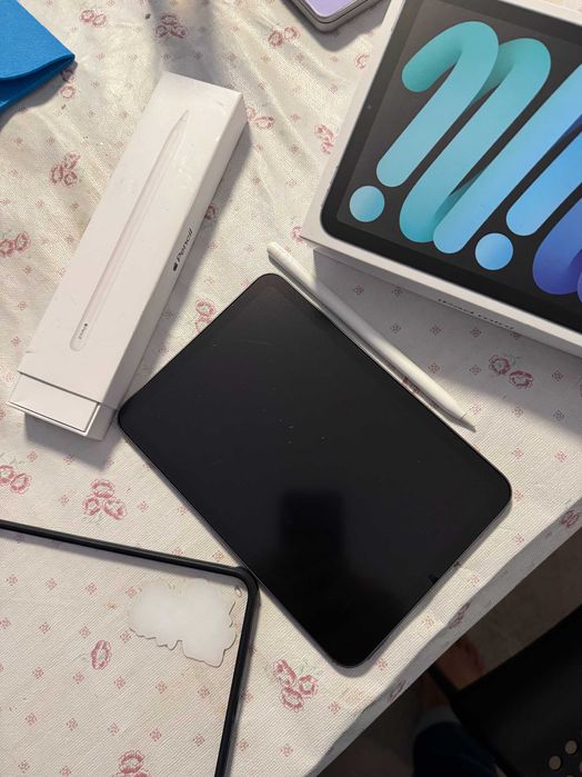 iPad Mini 6 64GB + Apple Pencil 2 - Estado Impecável