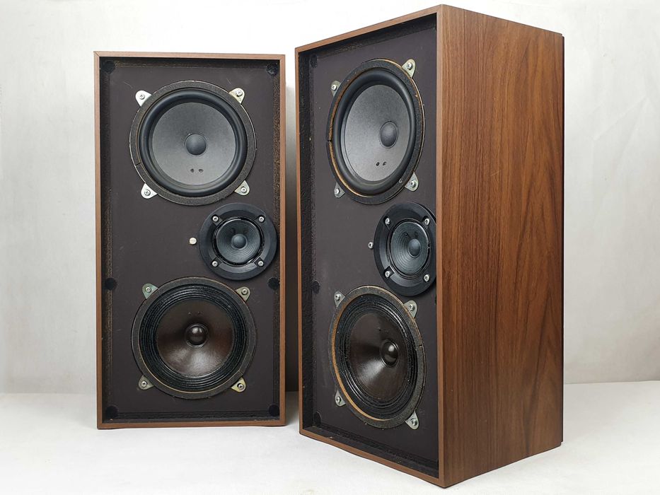 AERA Rundfunk 3 drożne kolumny Vintage HiFi Box Germany DIN 45500