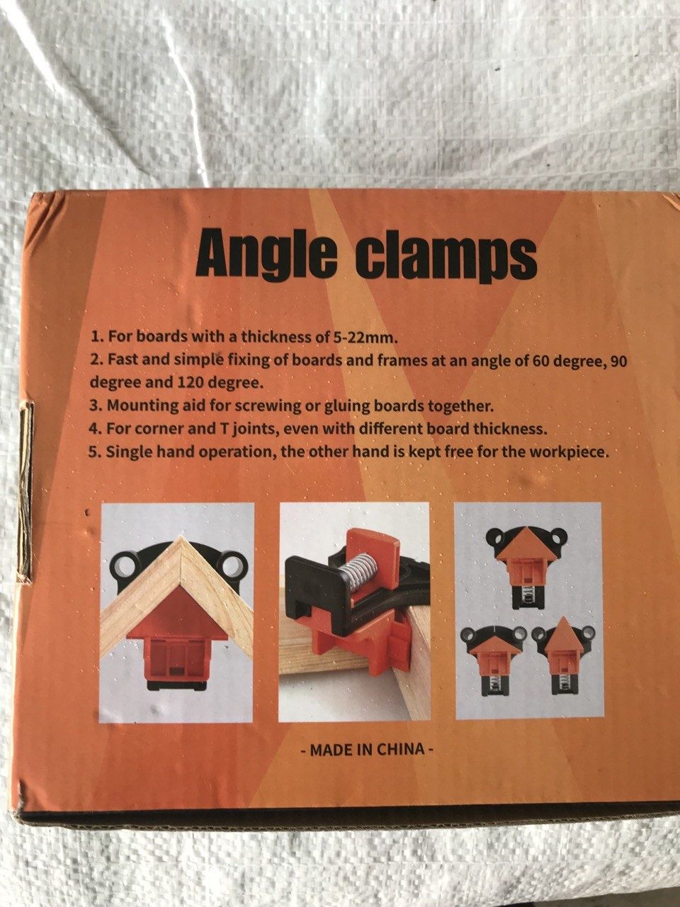 Угловой зажим Angle clamps