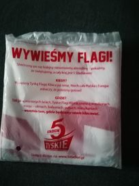Flaga Polski Tyskie oraz nakładki na lusterka Polska