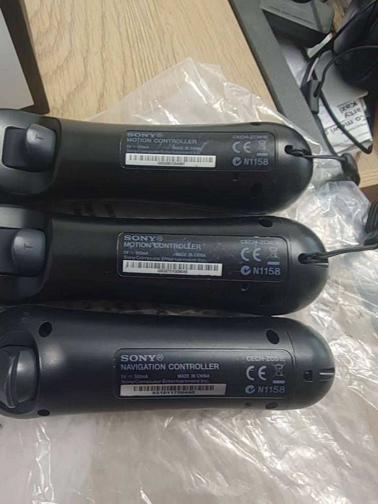 Kontrolery Playstation3 PS Move VR PS Navigation i dwie kamery Eye