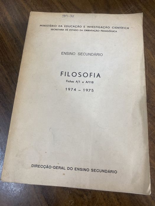 Filosofia - 1974/75 (portes grátis)