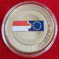 Srebrna moneta 10 zł, Unia Europejska, mennicza w kapslu.